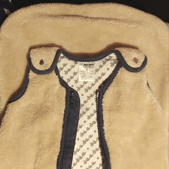 baby deedee NWOT Small 0-6M Sleep Nest Teddy 2.5 TOG Wearable Blanket, Oatmeal - Picture 4 of 4